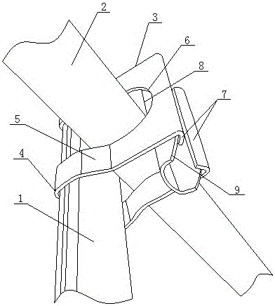 一种夹网槽钢及其连接结构的制作方法附图