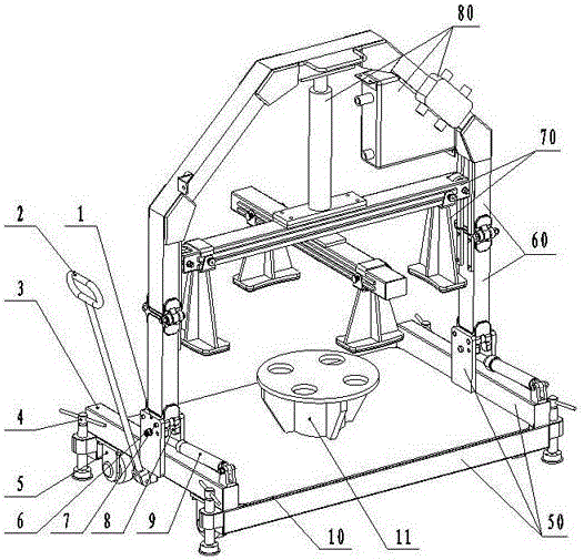可折叠龙门式脱胎器的制造方法附图