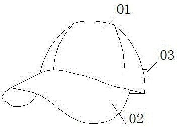 一种气囊式散热遮阳帽的制作方法附图