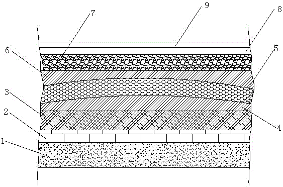一种露石混凝土排水防冻路基结构的制作方法附图