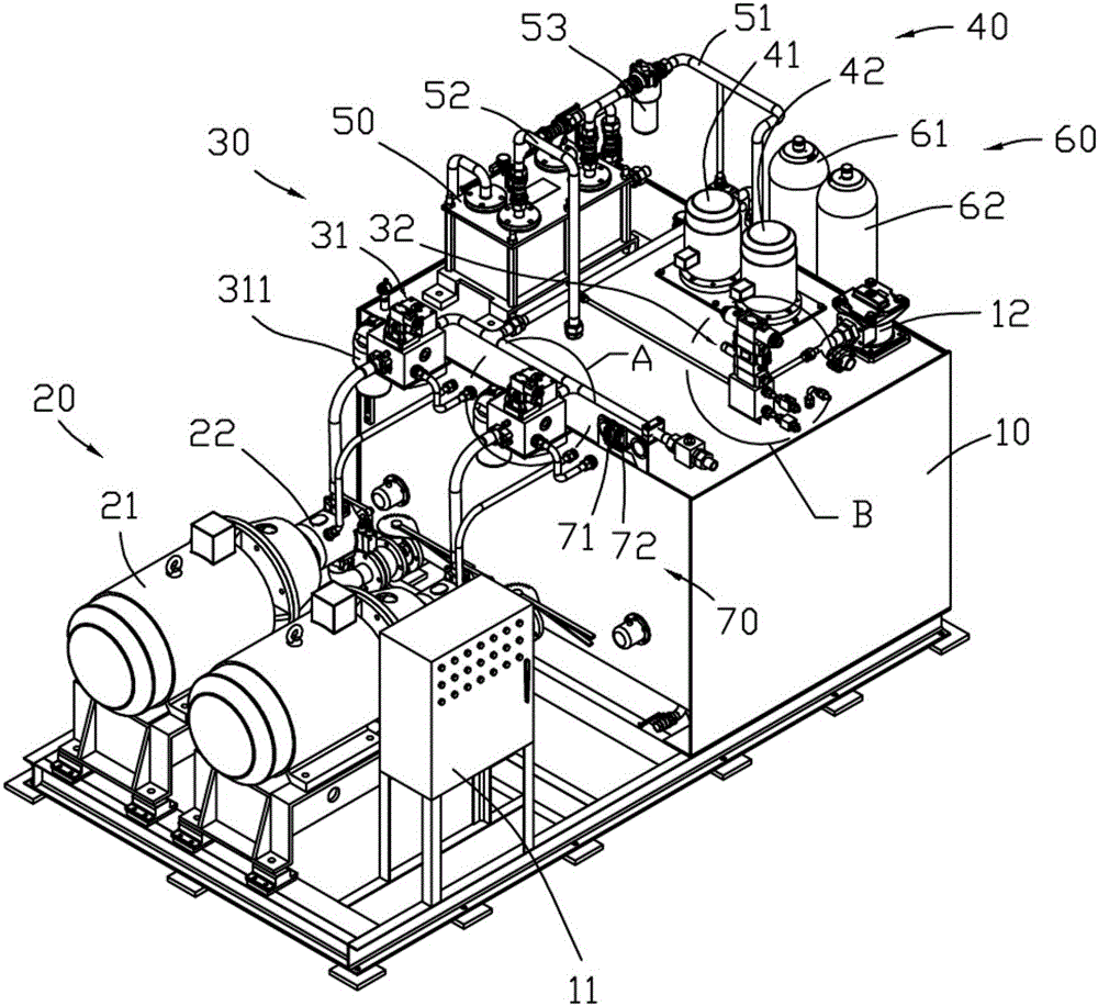 一种小型轧机用液压站的制作方法附图