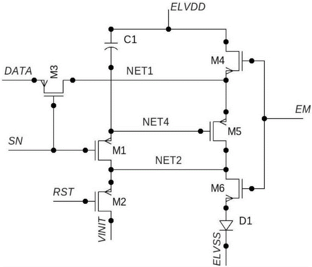 一种oled像素驱动电路的制作方法附图