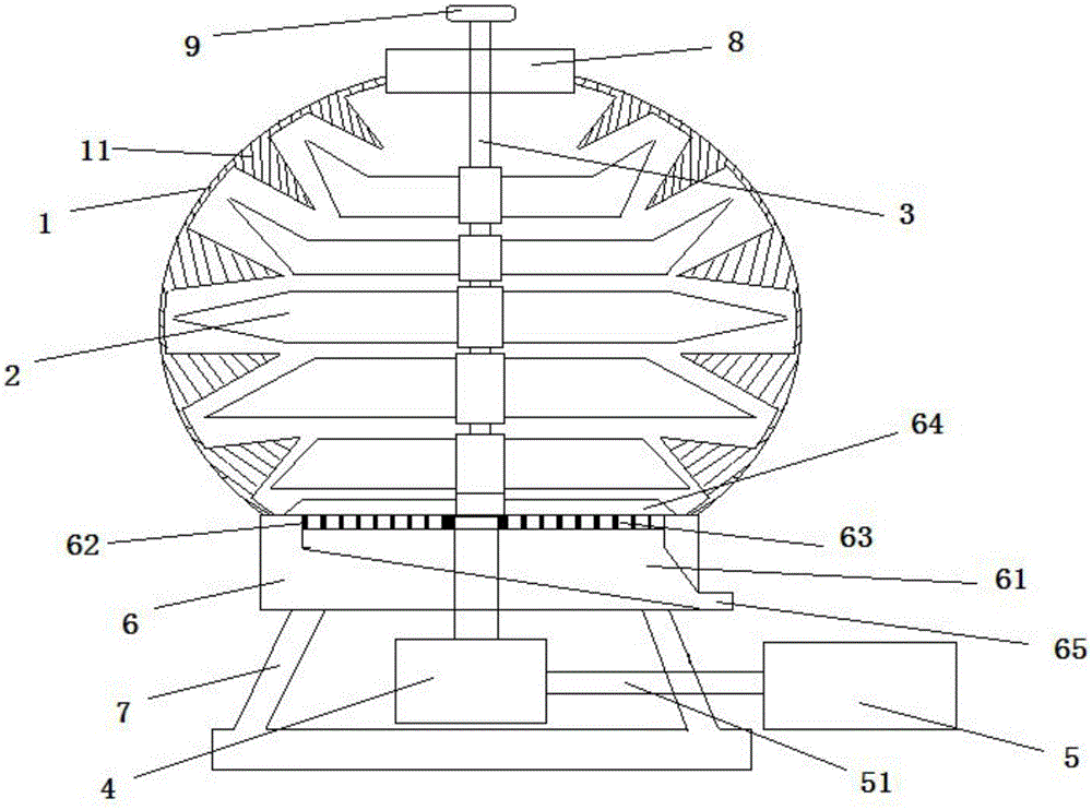 一种球形立式碎浆机的制作方法附图