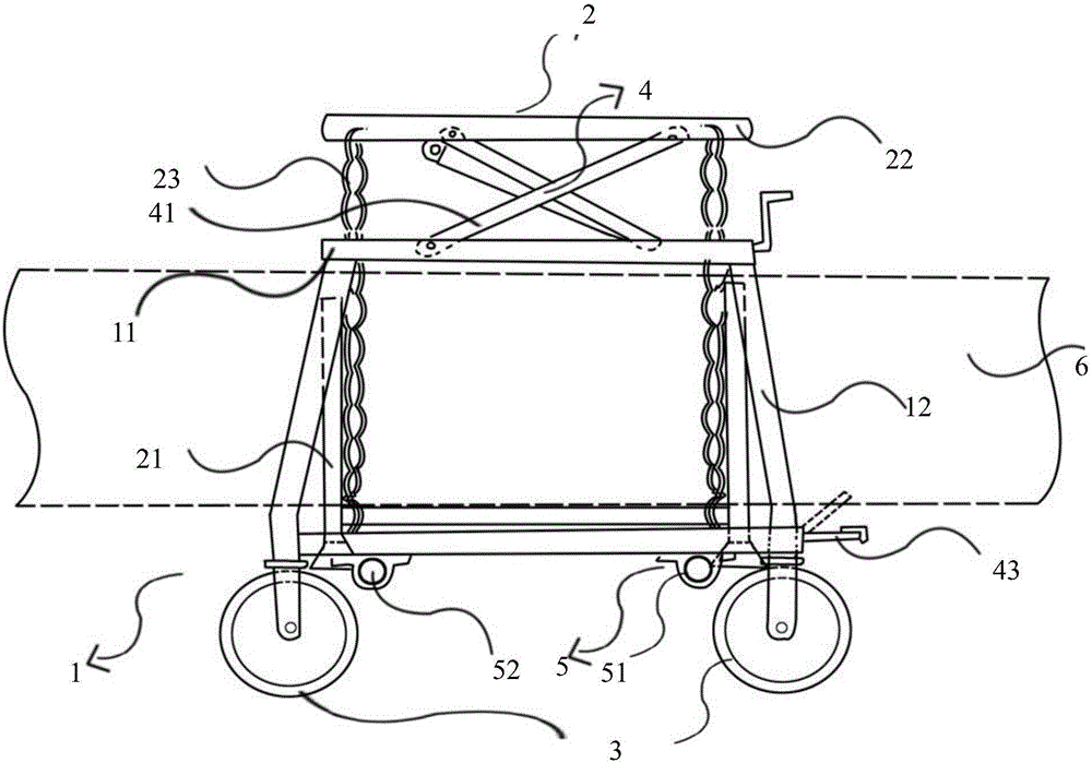 一种托架升运车的制作方法附图