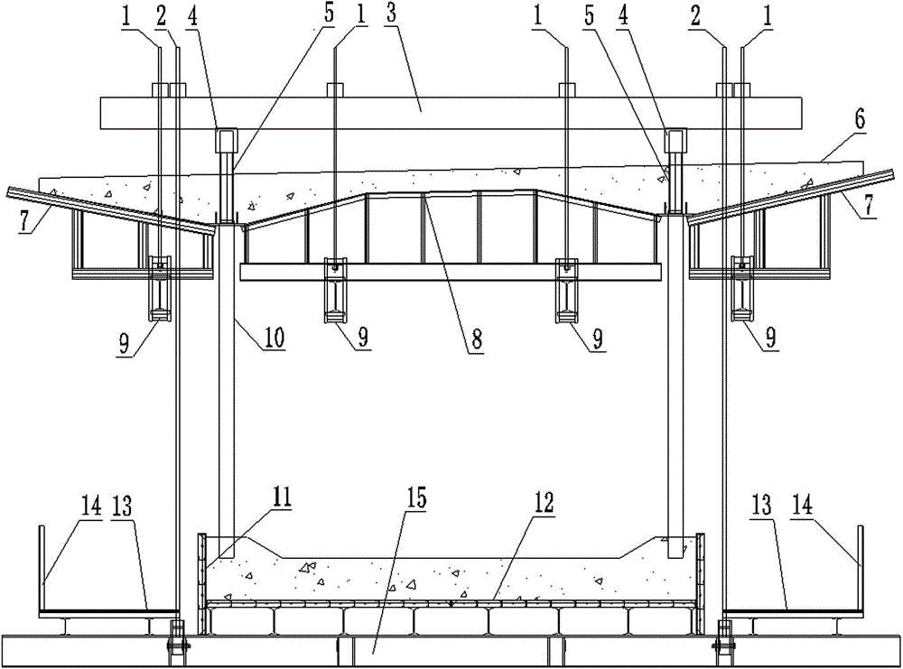 新型波形钢腹板scc工法移动挂篮的制作方法附图