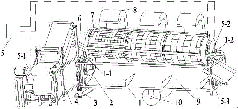 一种等直径滚筒式茶鲜叶分级装置的制造方法附图