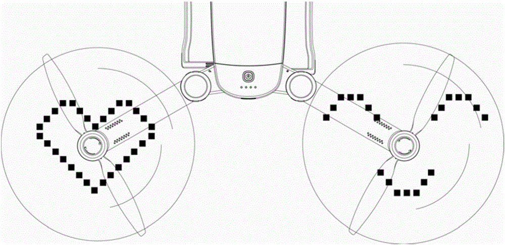 一种带led灯的无人机螺旋桨的制作方法附图