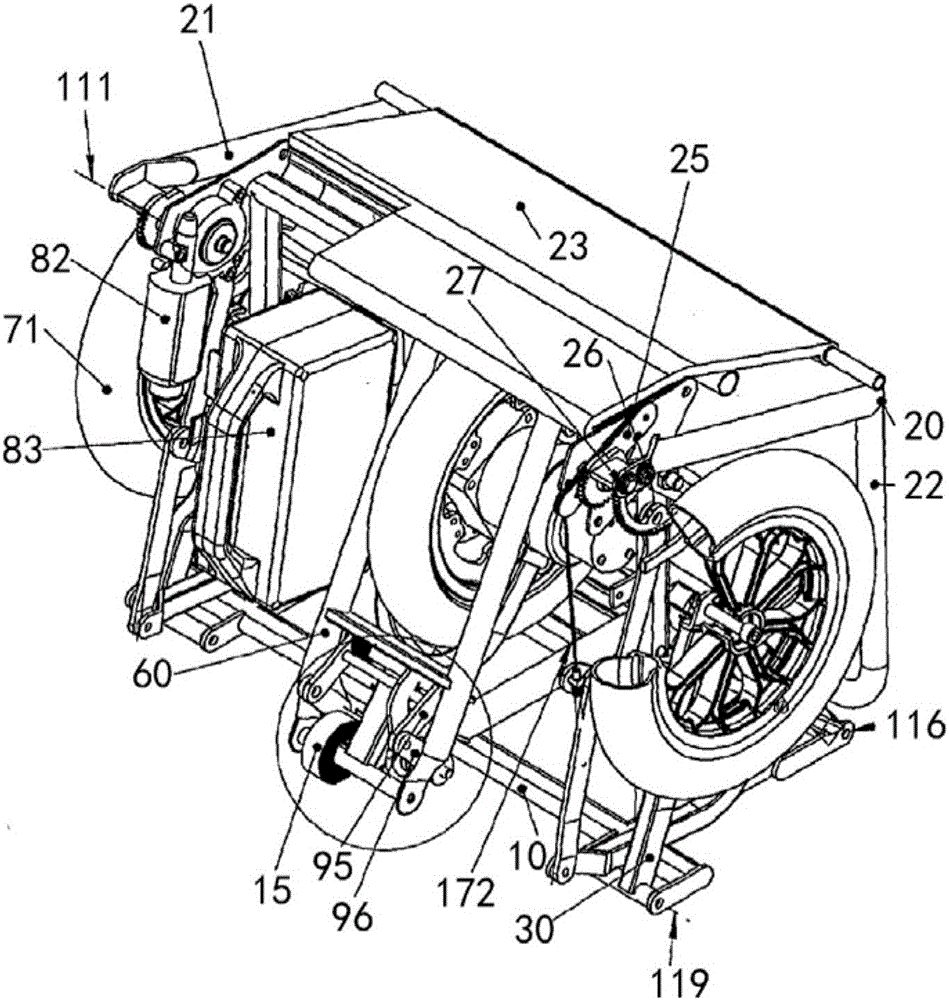 可折叠代步车的制作方法附图
