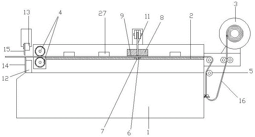 百叶窗叶片自动冲孔机的制作方法附图