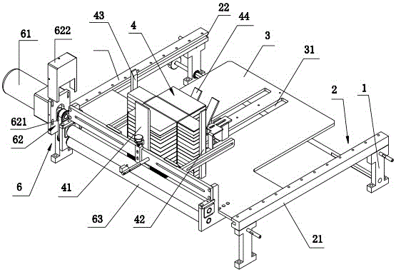 V槽式盒坯成型机的送料机构的制作方法附图