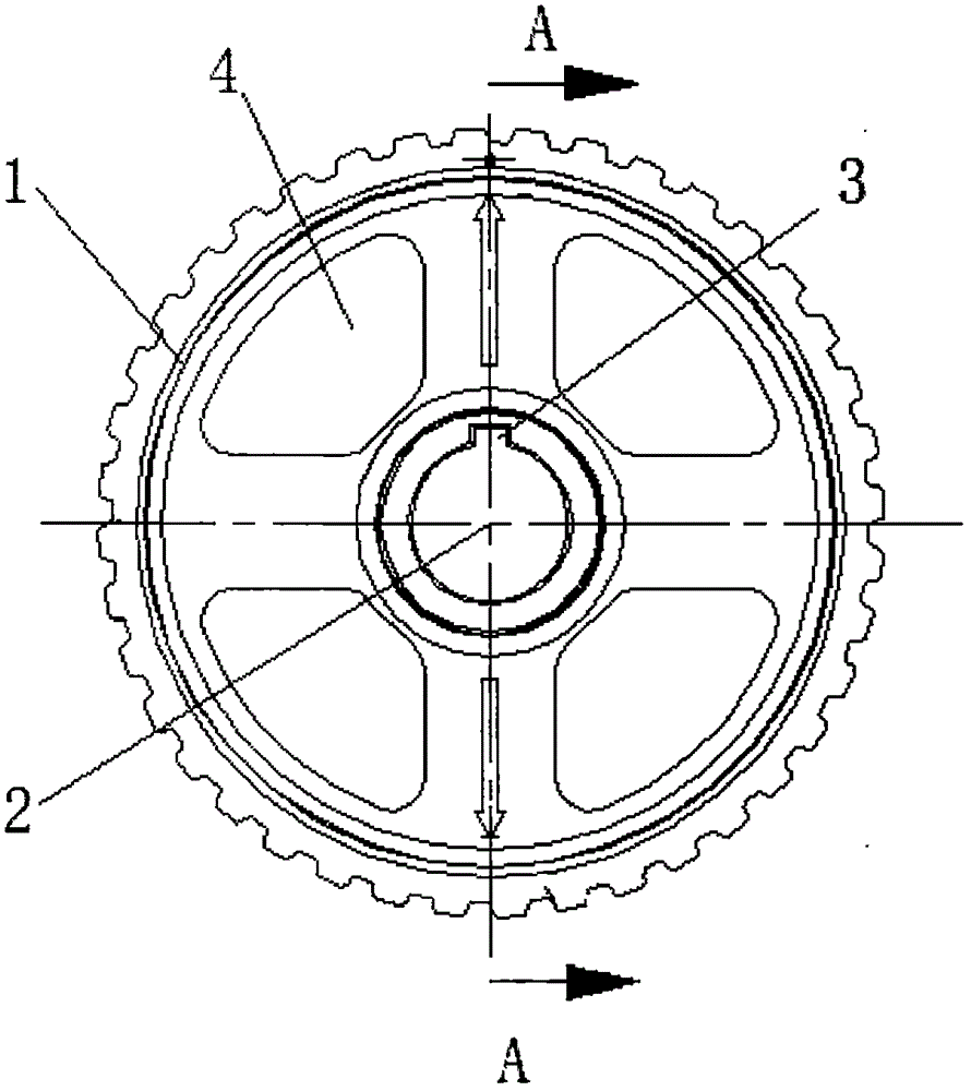 一种改进的凸轮轴正时带轮的制作方法附图