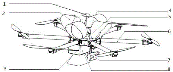 基于多旋翼飞行器的移动交通指挥平台的制作方法附图