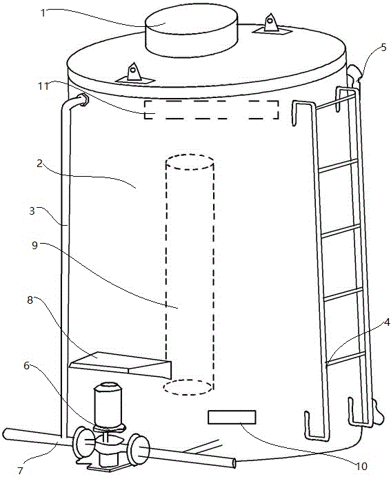 一种混凝土外加剂罐的制作方法附图