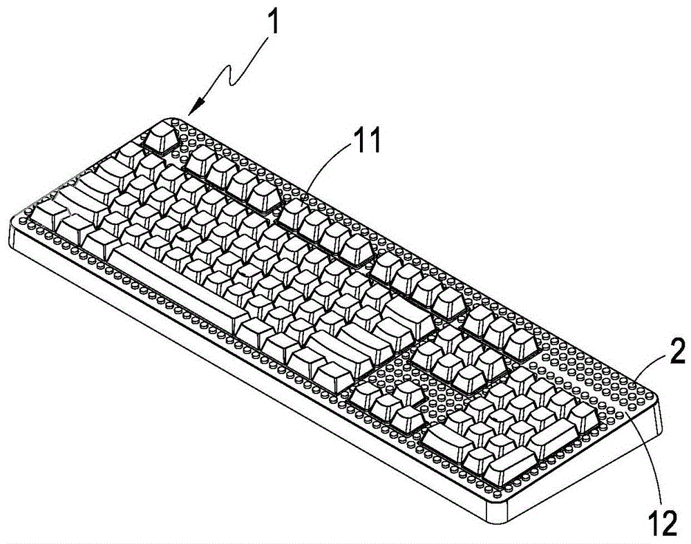 键盘的结构的制作方法附图