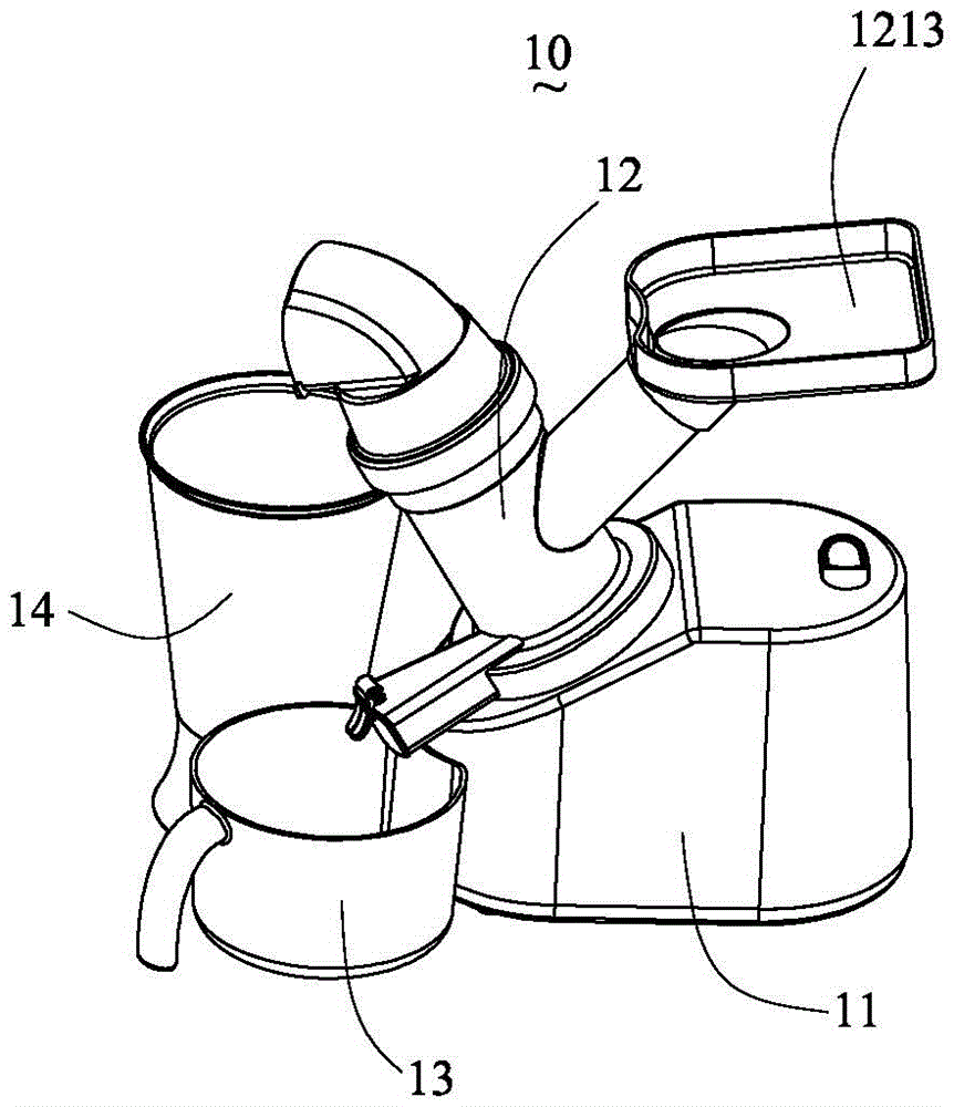 倾斜高效榨汁的原汁机的制作方法附图