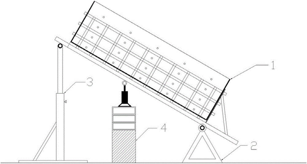 一种手动机械千斤顶调节大体积堆土箱坡角的装置的制造方法附图