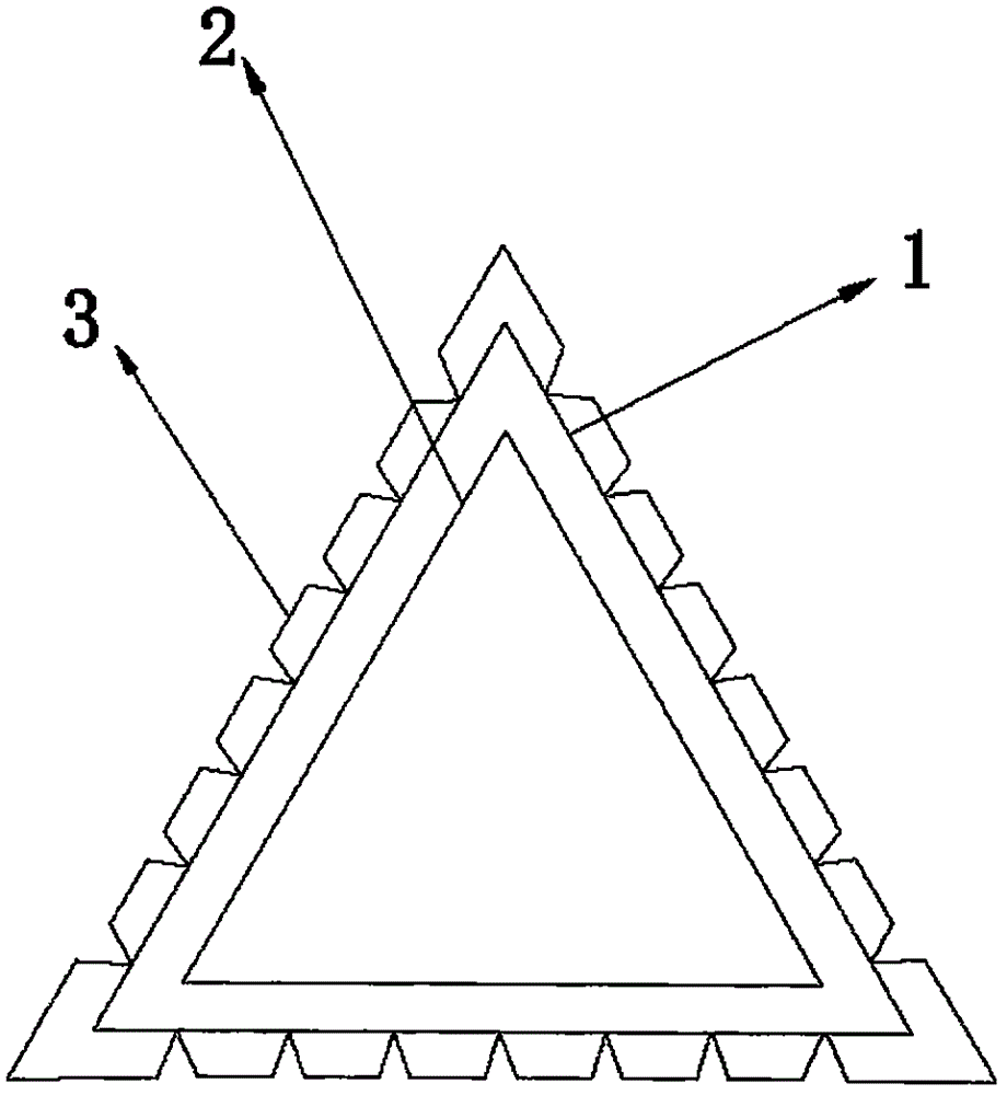 一种三角形波纹管的制作方法附图