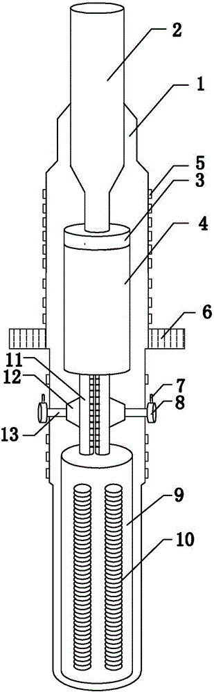 一种针织横机专用静电除尘双油腔锭子的制作方法附图