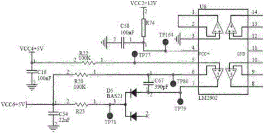 一种汽车空调控制器伺服电机电位计的电源电路的制作方法附图