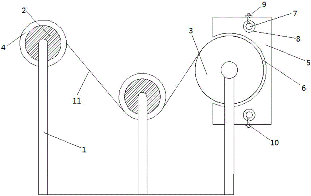 卷烟纸传动卷绕的定位结构的制作方法附图
