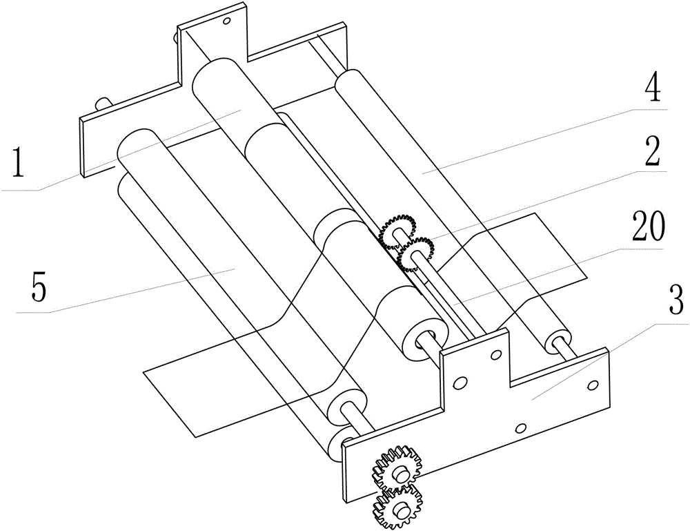 一种多轴承型的过料胶辊点断机的制作方法附图