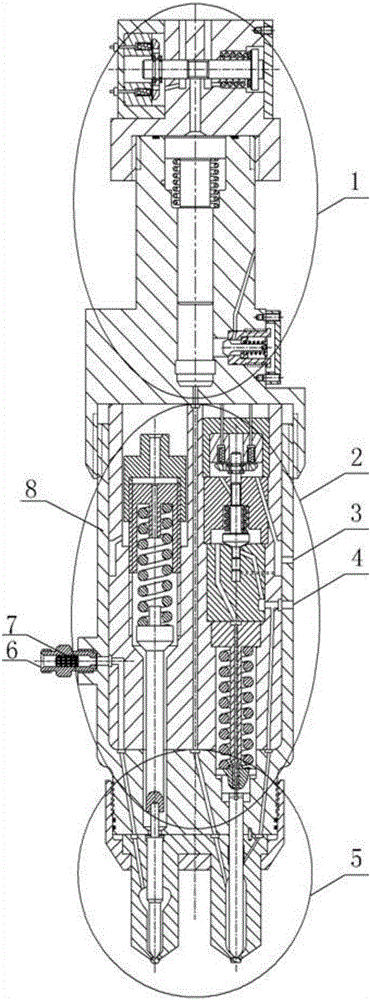 组合式机械喷油-增压电磁喷气混合燃料喷射装置的制造方法附图