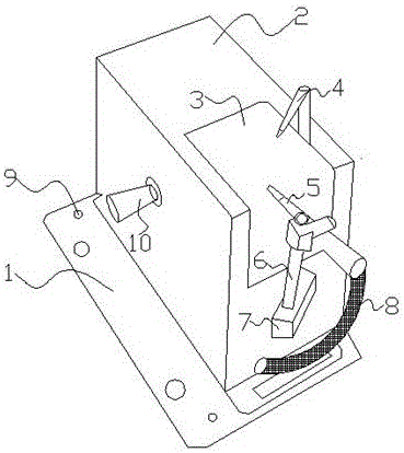 一种电子电路板焊炬用焊嘴清洗机构的制作方法附图