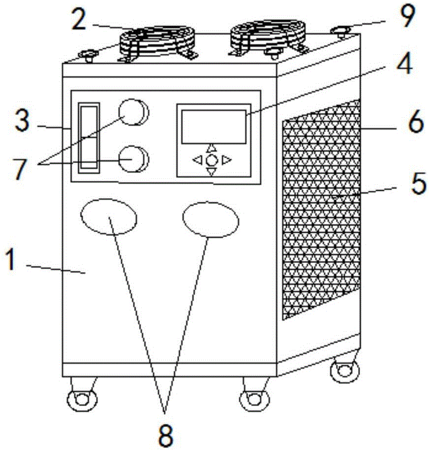 一种风冷式冷水机的制作方法附图