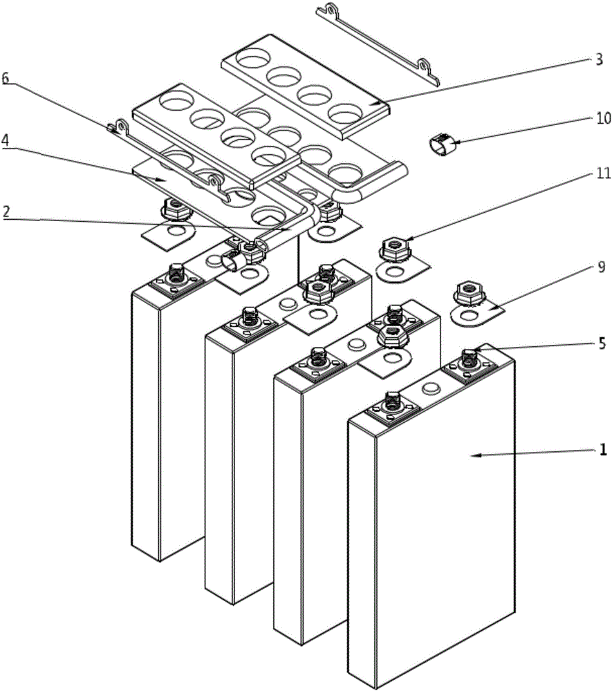 一种具有热管理装置的电池模组的制作方法附图