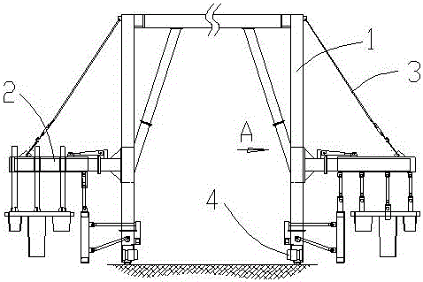 一种隧道内槽沟成型机械的制作方法附图