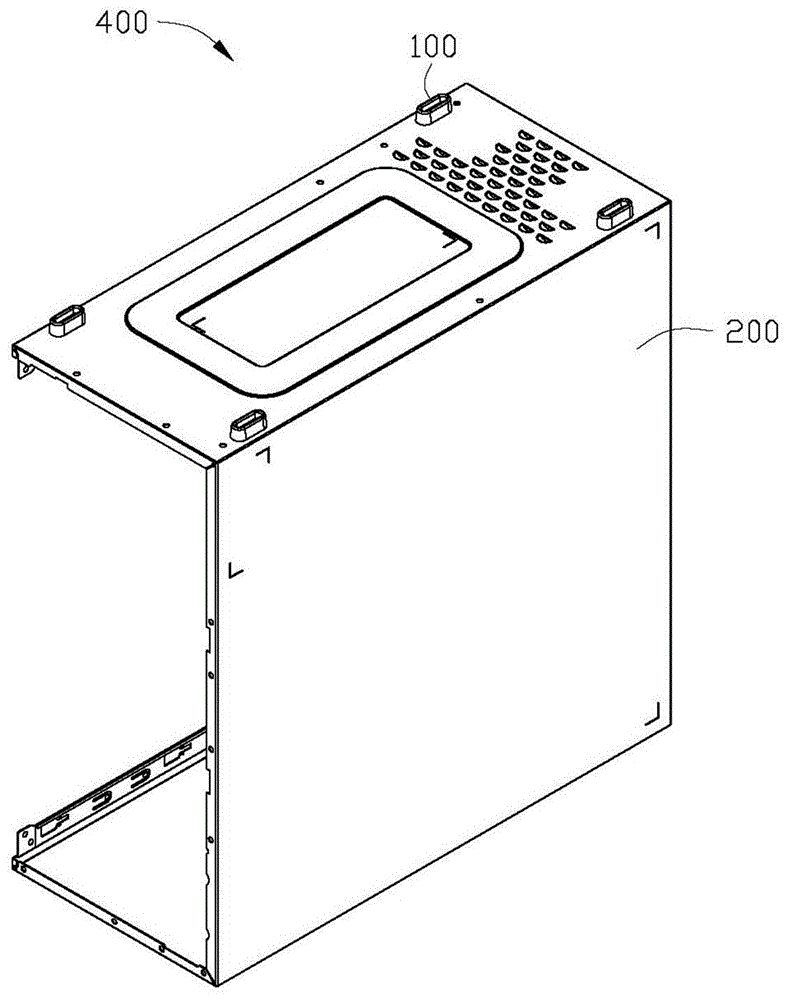 一种脚垫及应用所述脚垫的电脑机箱的制作方法附图