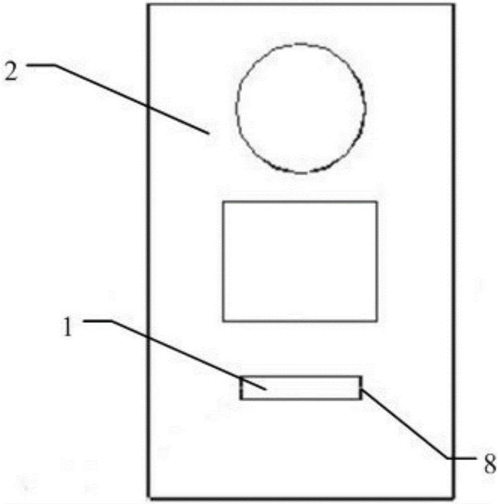 门口机名片窗结构的制作方法附图