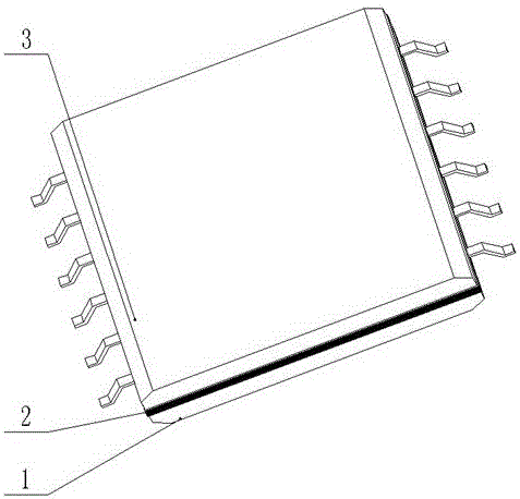 一种双层电路共用引脚的ic芯片的制作方法附图