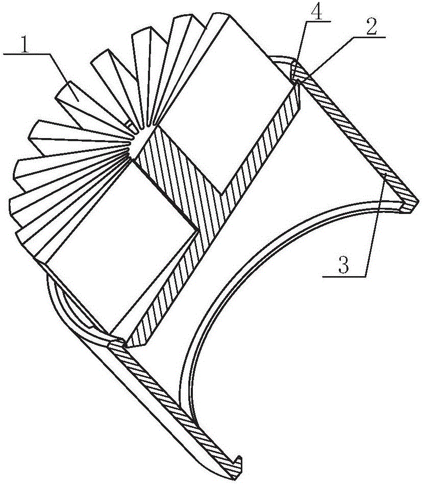 天花灯内环与散热器的连接结构的制作方法附图