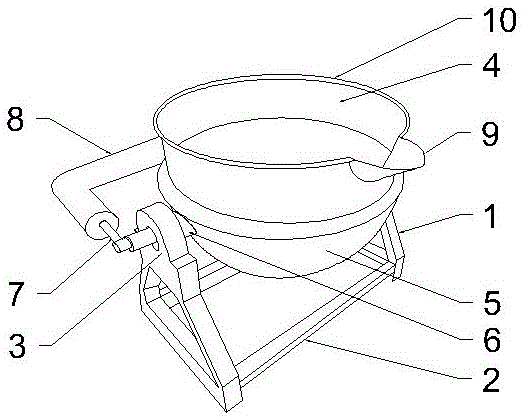 一种肉类加工用的夹层锅的制作方法附图