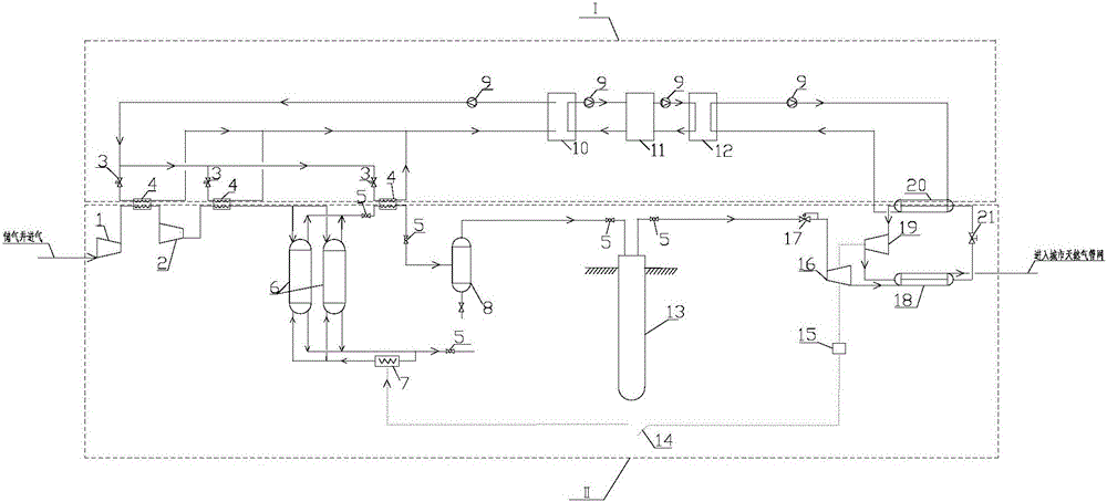 天然气储气井调峰节能系统的制作方法附图