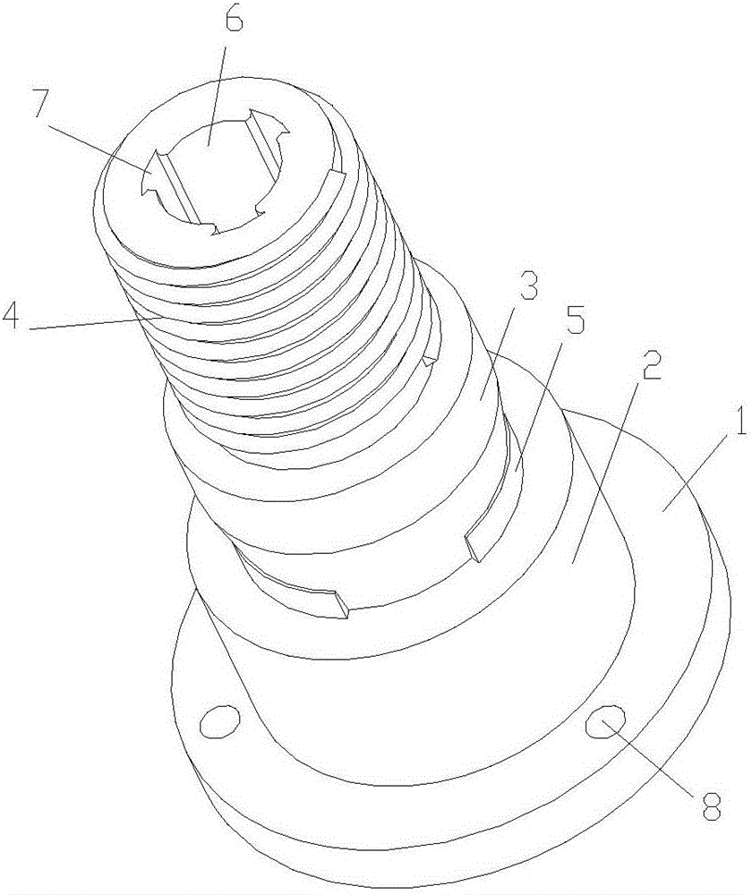 一种双台阶平头螺栓的制作方法附图