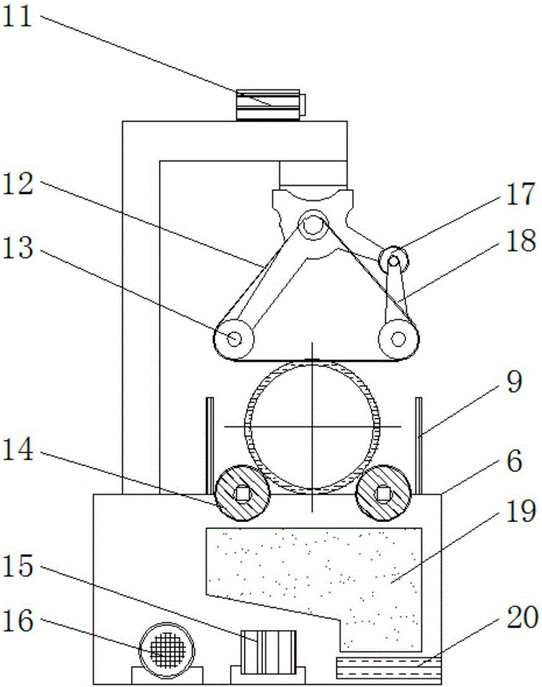 一种不锈钢管自动打磨机的制作方法附图