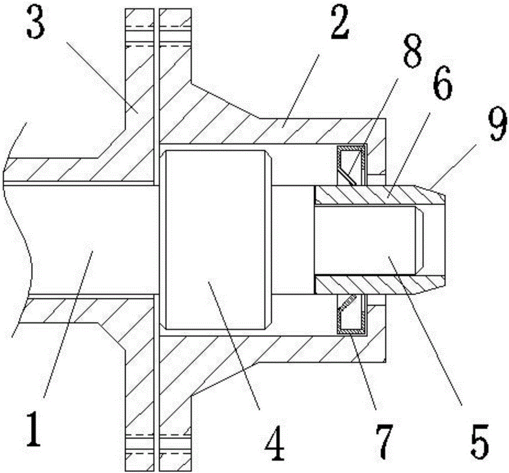 一种轴套连接固定组件的制作方法附图