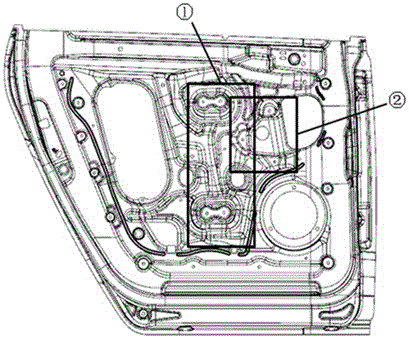 一种汽车车门内板结构的制作方法附图
