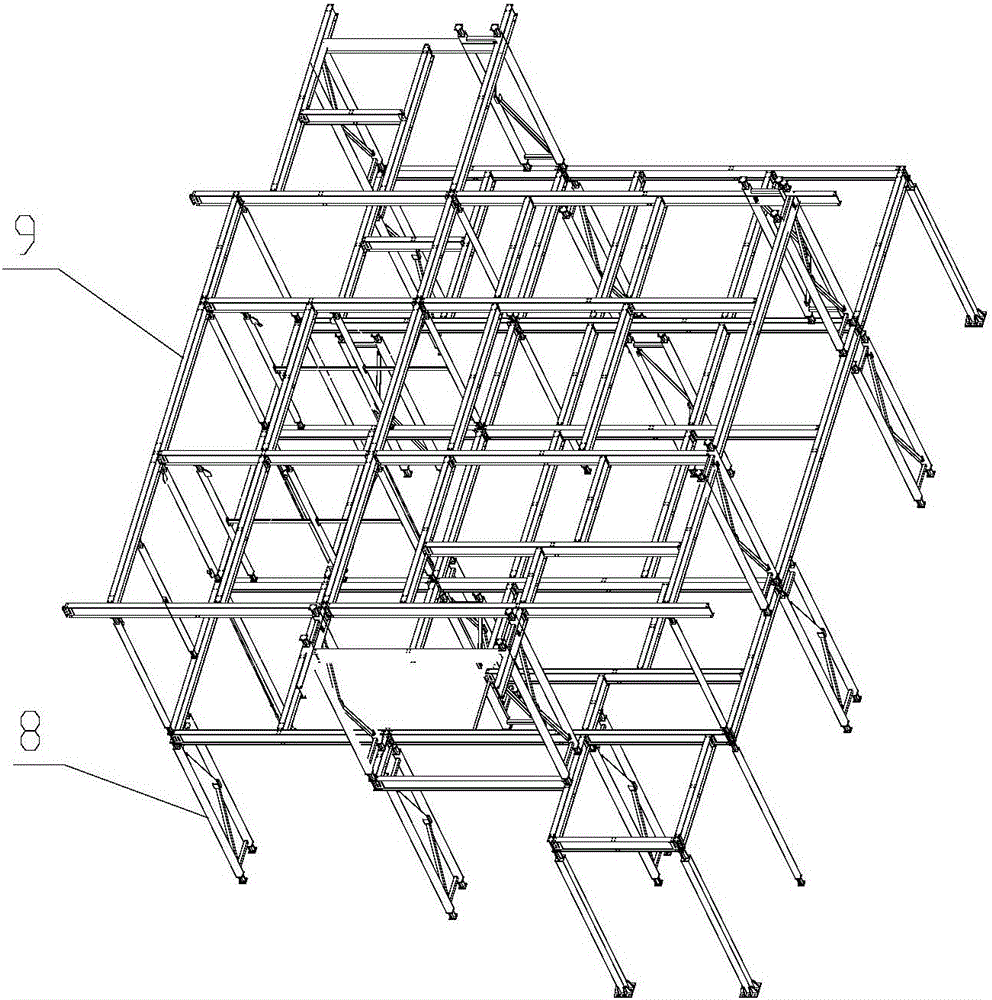 一种钢结构系统及抗震建筑的制作方法附图