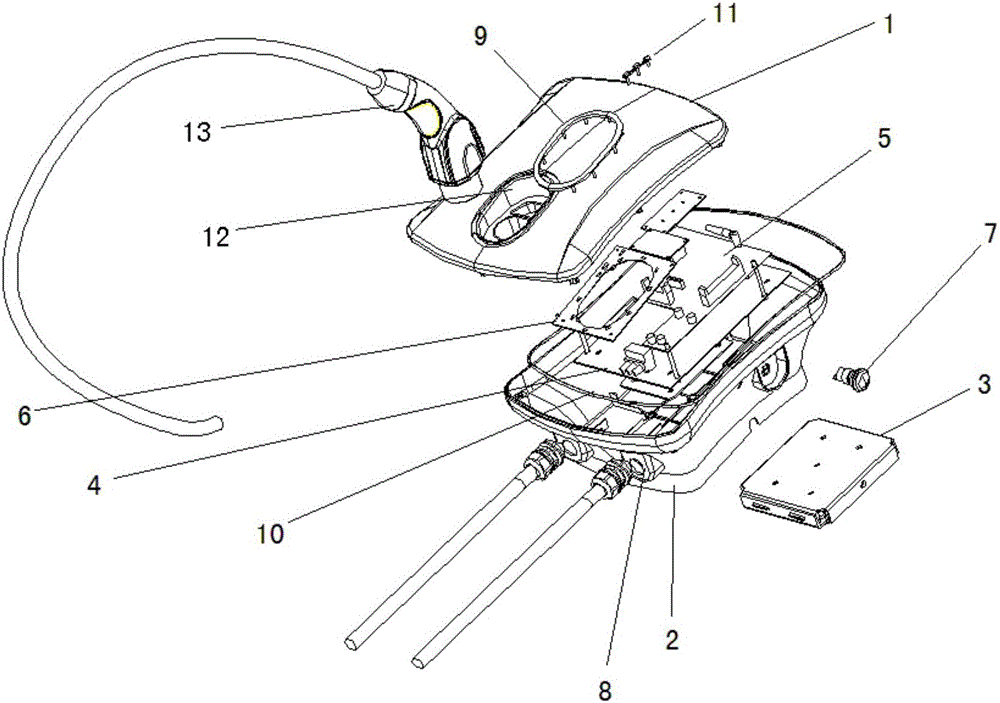 一种挂壁式汽车充电桩的制作方法附图