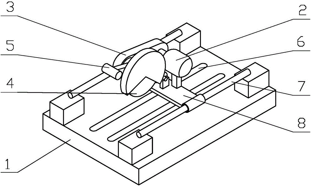 一种可调整行程的切割机的制作方法附图