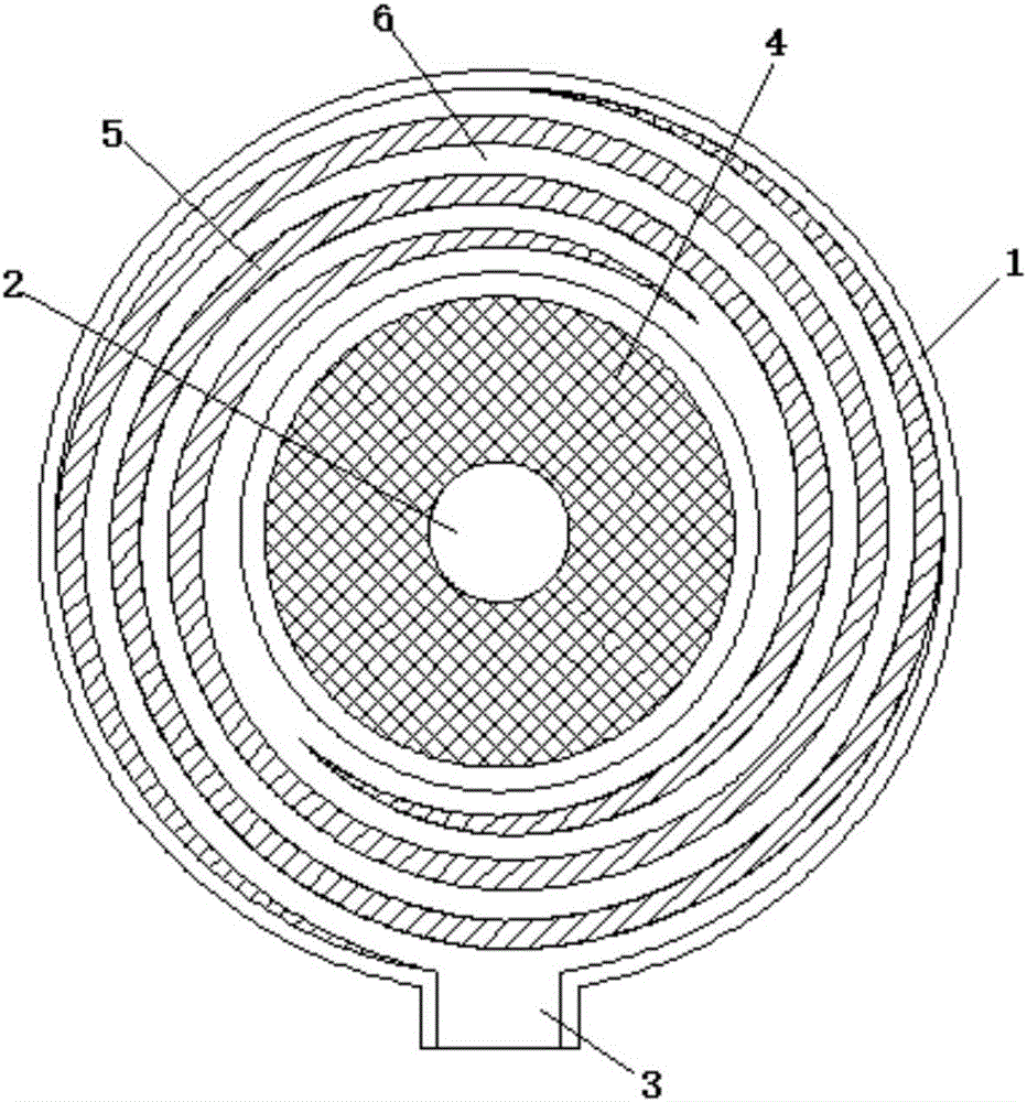 螺旋式消声空气滤芯器的制造方法附图