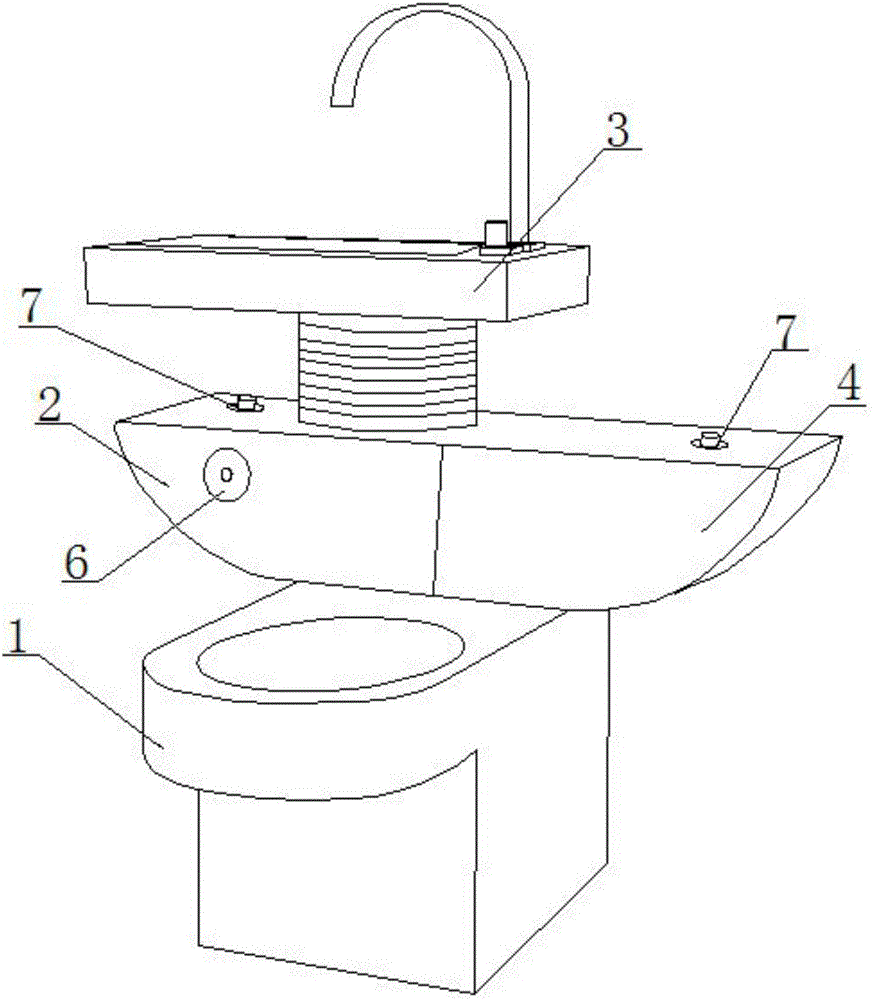 双水箱节水型马桶装置的制造方法附图