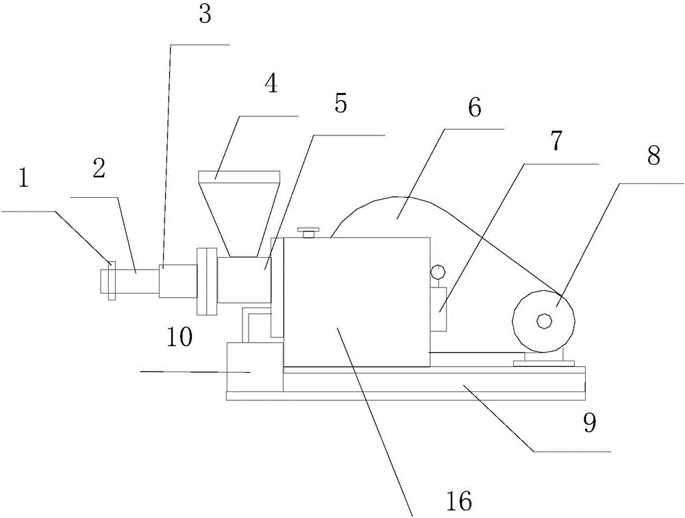 一种曲轴驱动的柱塞式成型机的制作方法附图