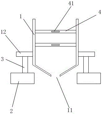 一种抽拉式分筛机的制作方法附图