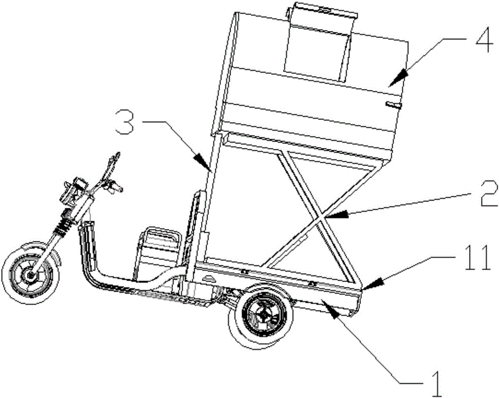 电动垃圾收集车的制作方法附图
