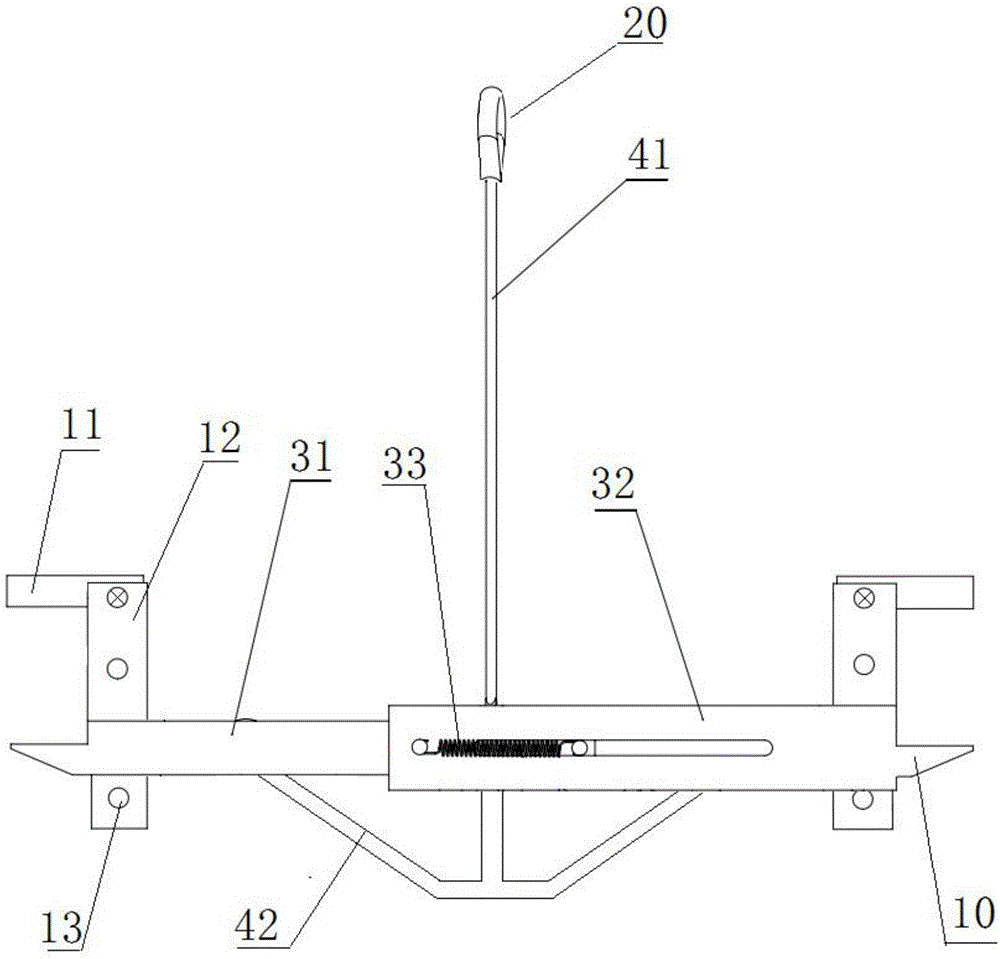 可调节式井盖铣刨机的吊装夹具的制作方法附图