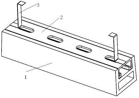 一种水泥墩桥架固定结构的制作方法附图